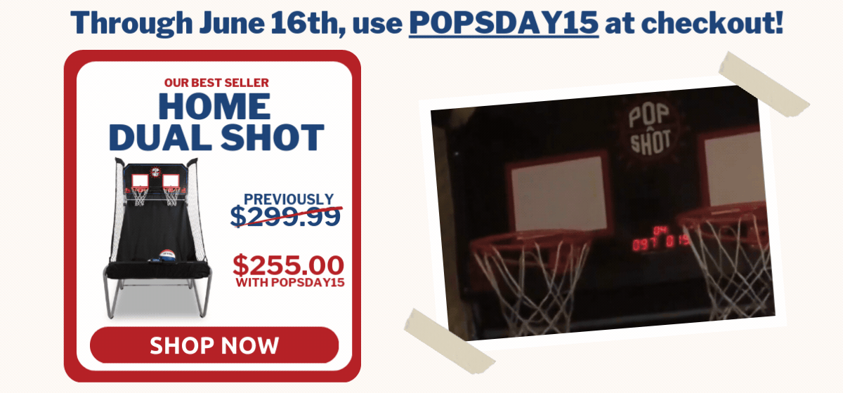 Through June 16th, use POPSDAY15 at checkout!