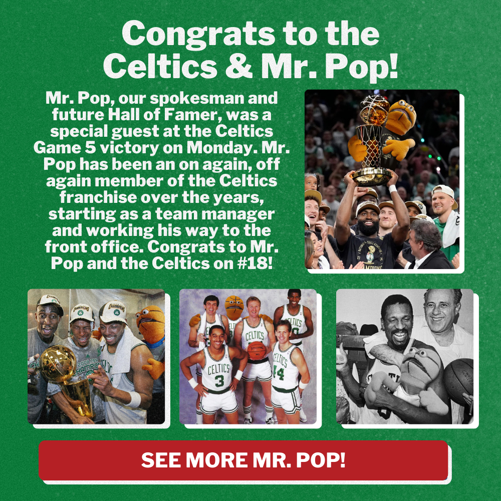 Congrats to the Celtics & Mr. Pop!