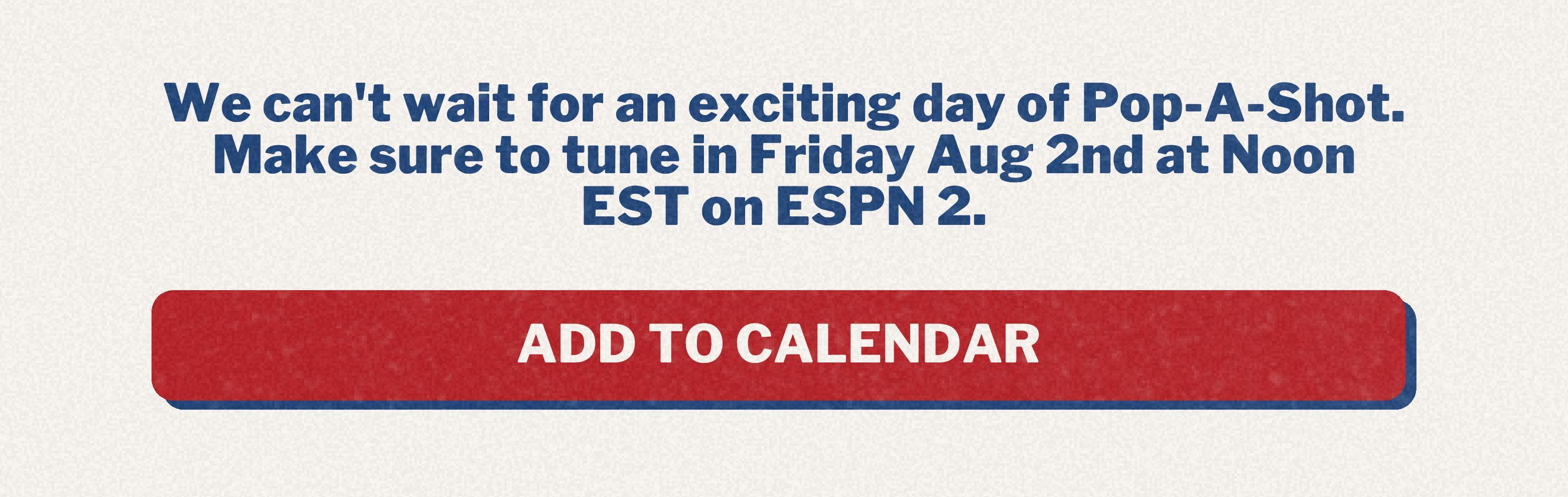 We can't wait for an exciting day of 