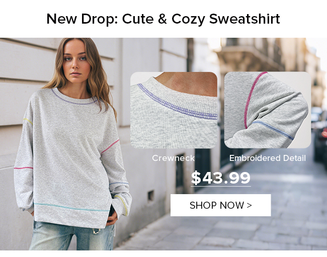 New Drop: Cute & Cozy Sweatshirt