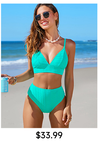 Popvil Eco-Friendly Special Material Patchwork Bikini Set
