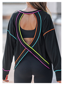 Popvil Cross-Back Long Sleeve Workout Top