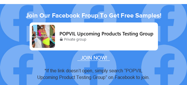 Join our fb group to get free samples!