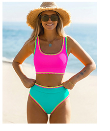 Sporty High-Waisted Bikini Set