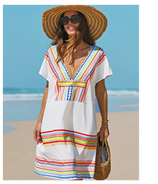 Boho Printed Cover-Up Dress