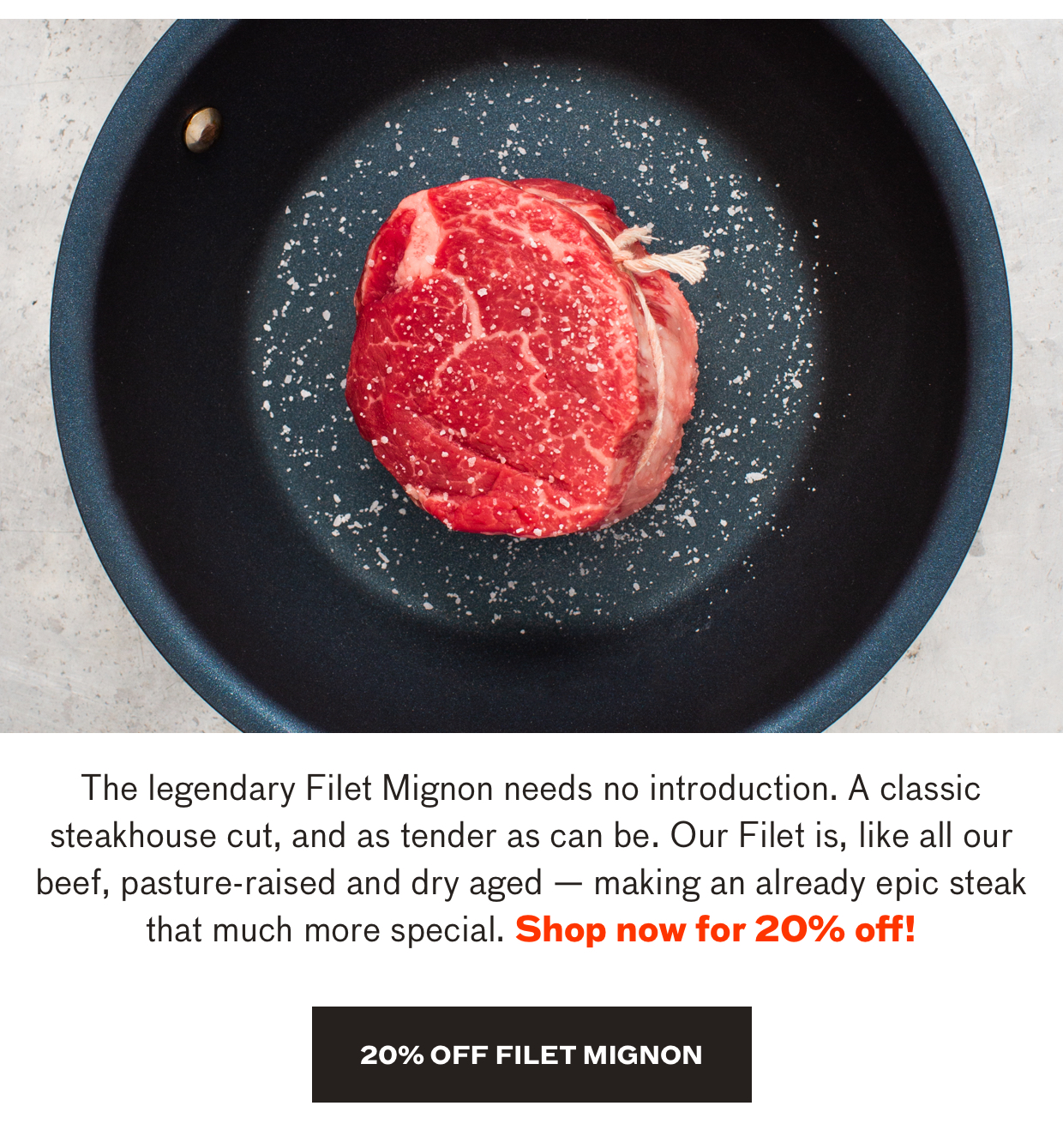 20% Off Cut of the Week, Filet Mignon