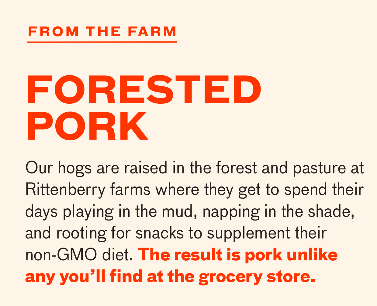Forested Pork