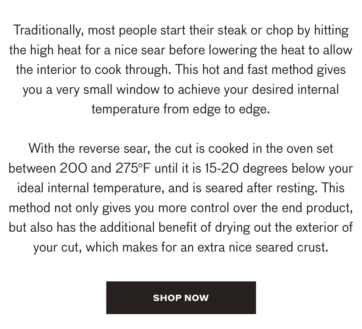 Explanation of Reverse Sear method