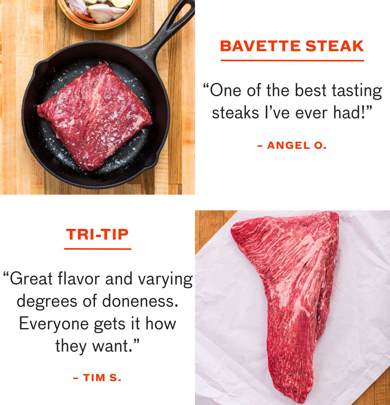 Bavette Steak, Tri-Tip