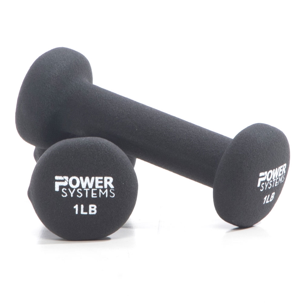Image of Premium Neoprene Dumbbell Black - 1 lbs Pair