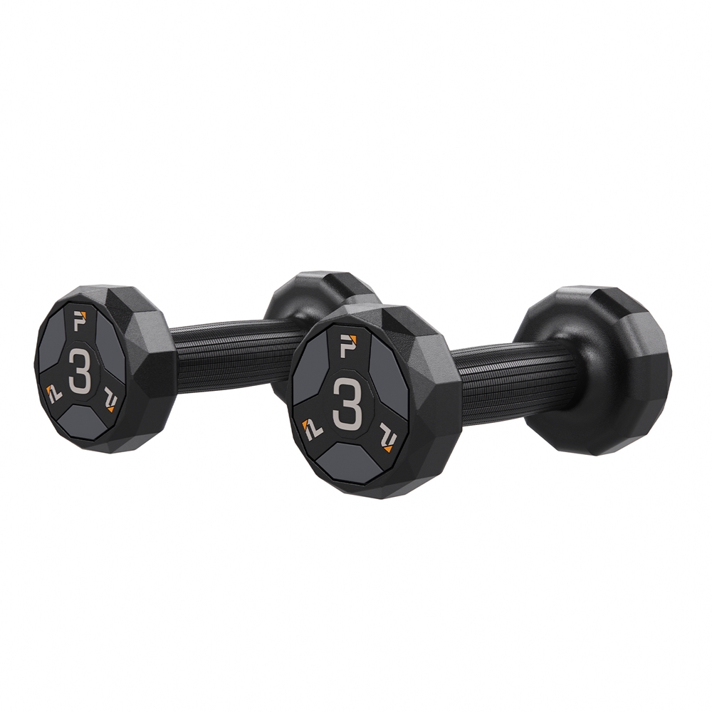 Image of Urethane Cardio Dumbbell Gray - 3 lbs Pair