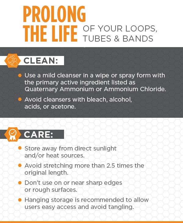 Prolong the life of your loops, tubes & bands