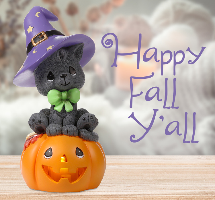 Happy Fall Y’all LED Figurine