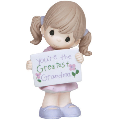 You're The Greatest Grandma, Bisque Porcelain Figurine, Girl