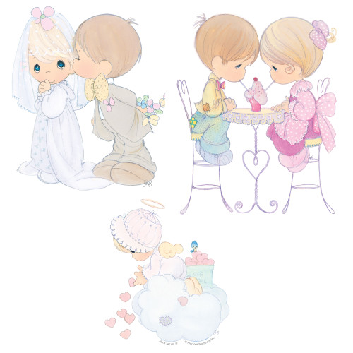 Sweet Moments of Love Direct Exclusive 3-Pack Waterproof Sticker Set