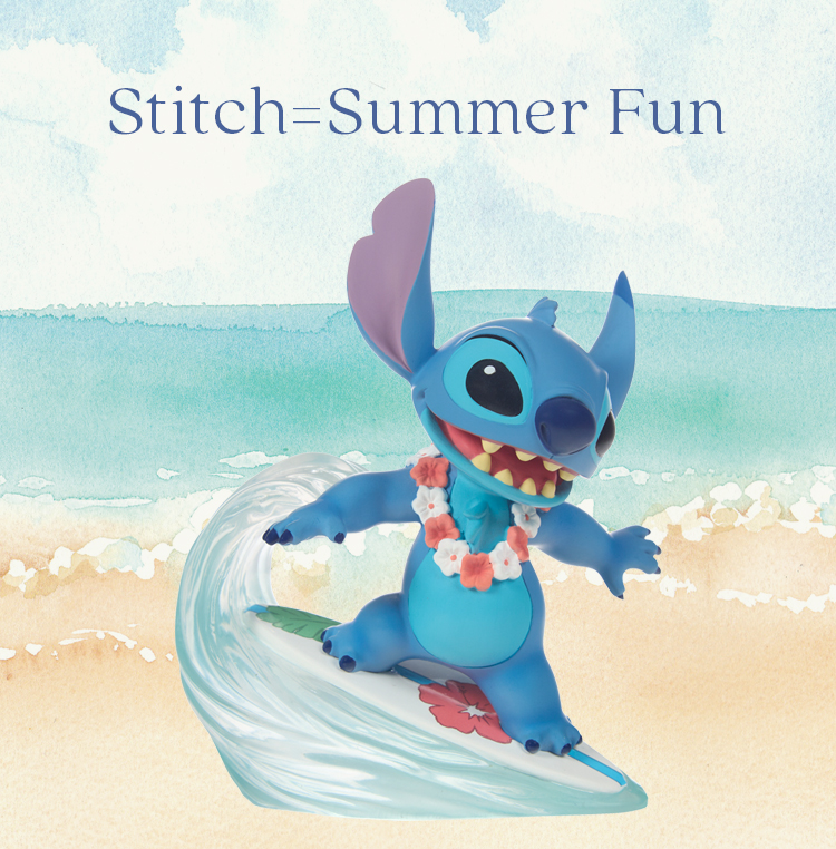 Riding The Waves Disney Stitch Figurine