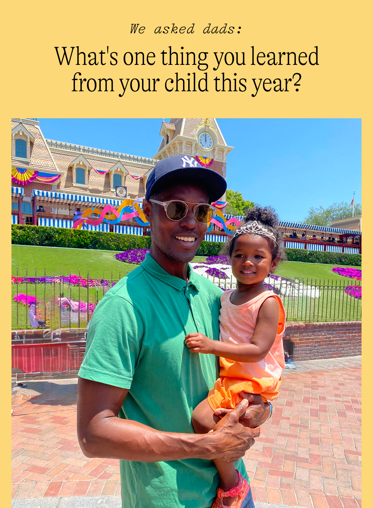 We asked dads: What's one thing you learned from your child this year?