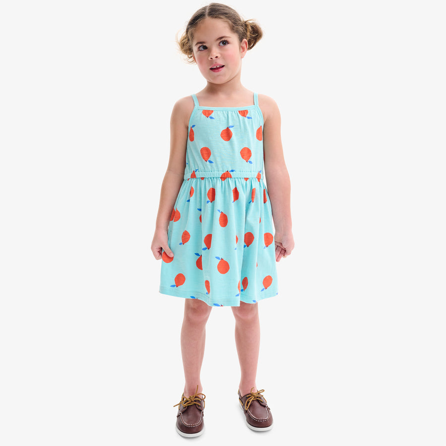 Kids sundress in citrus burst
