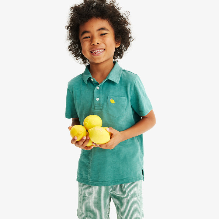 Kids embroidered polo