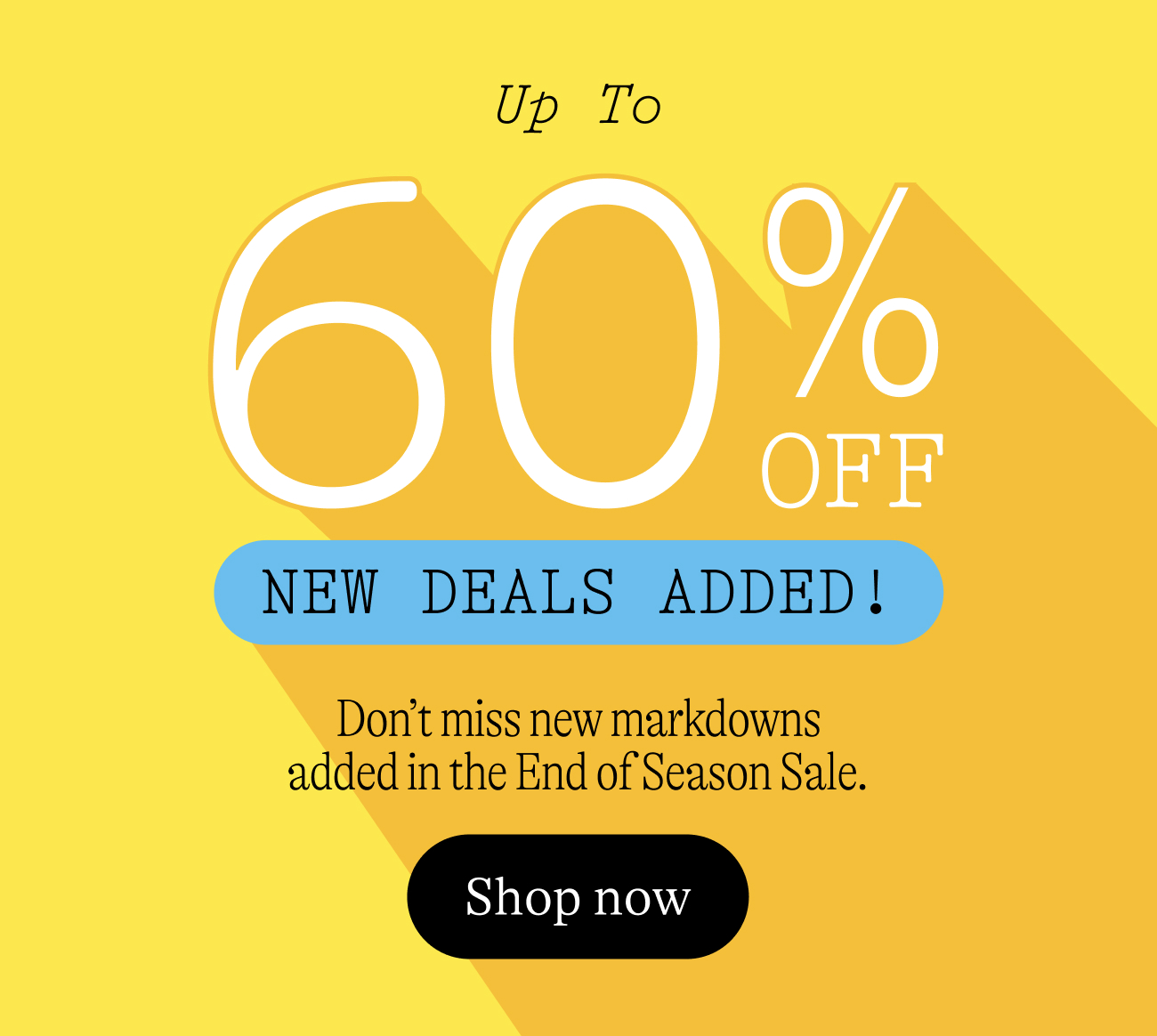 Up to 60% off / New deals added! Don't miss fresh summer price drops and our best deals of the season.