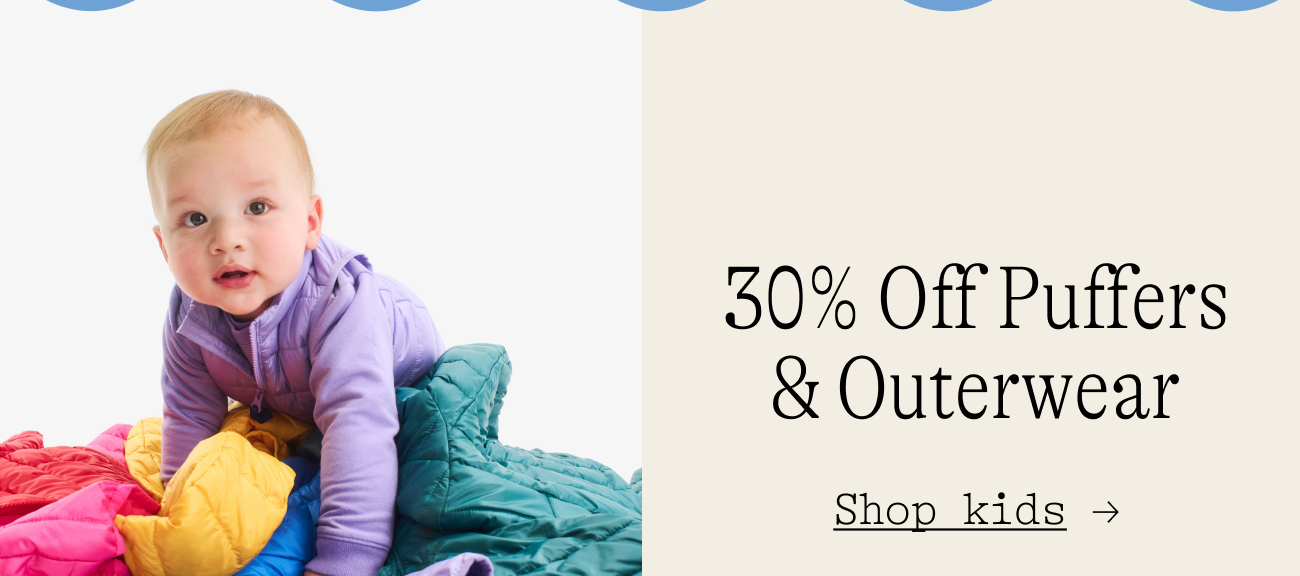 30% Off Puffers & Outerwear shop kids