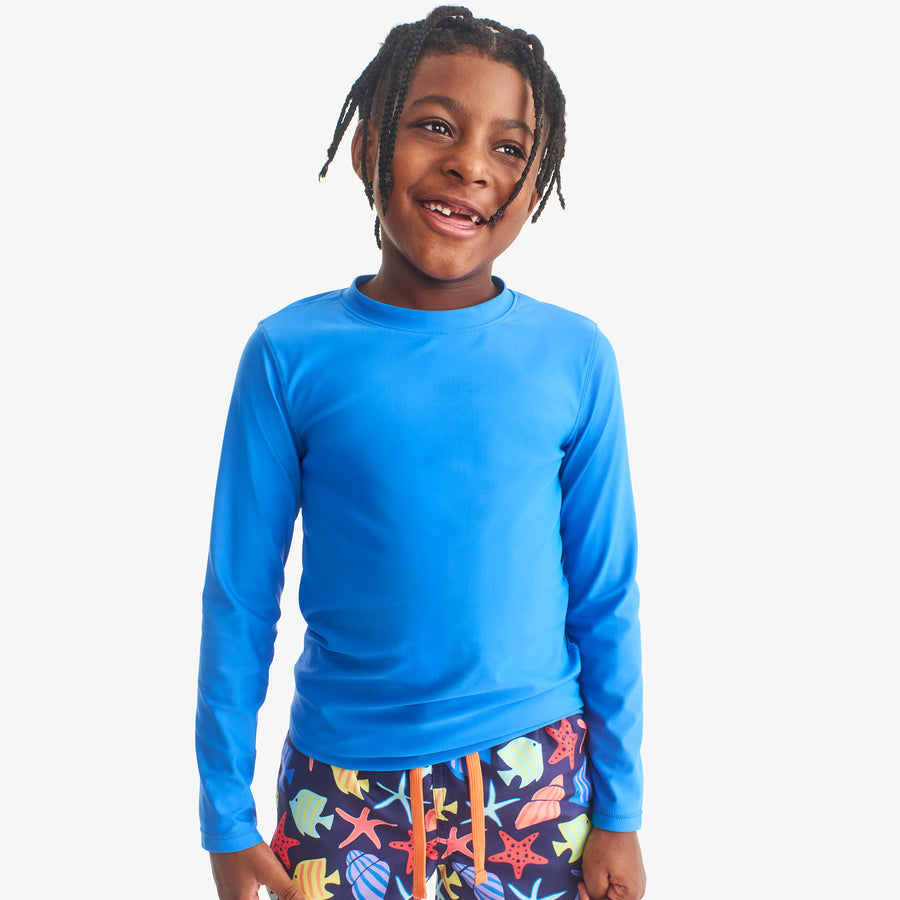 The kids long sleeve rash guard