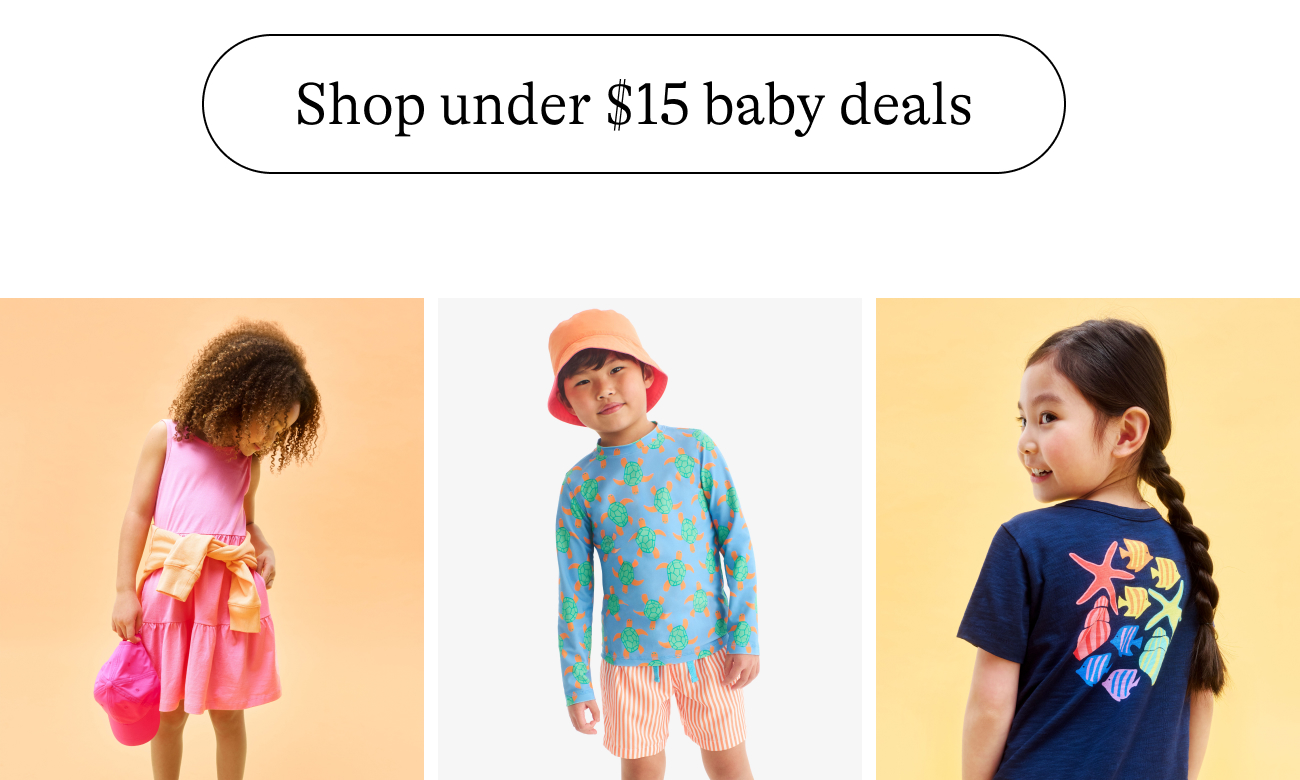 Shop under $15 baby deals