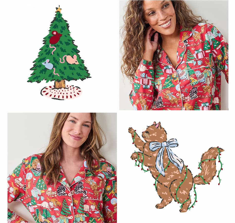 Have a Meowy Christmas with Printfresh Pajamas