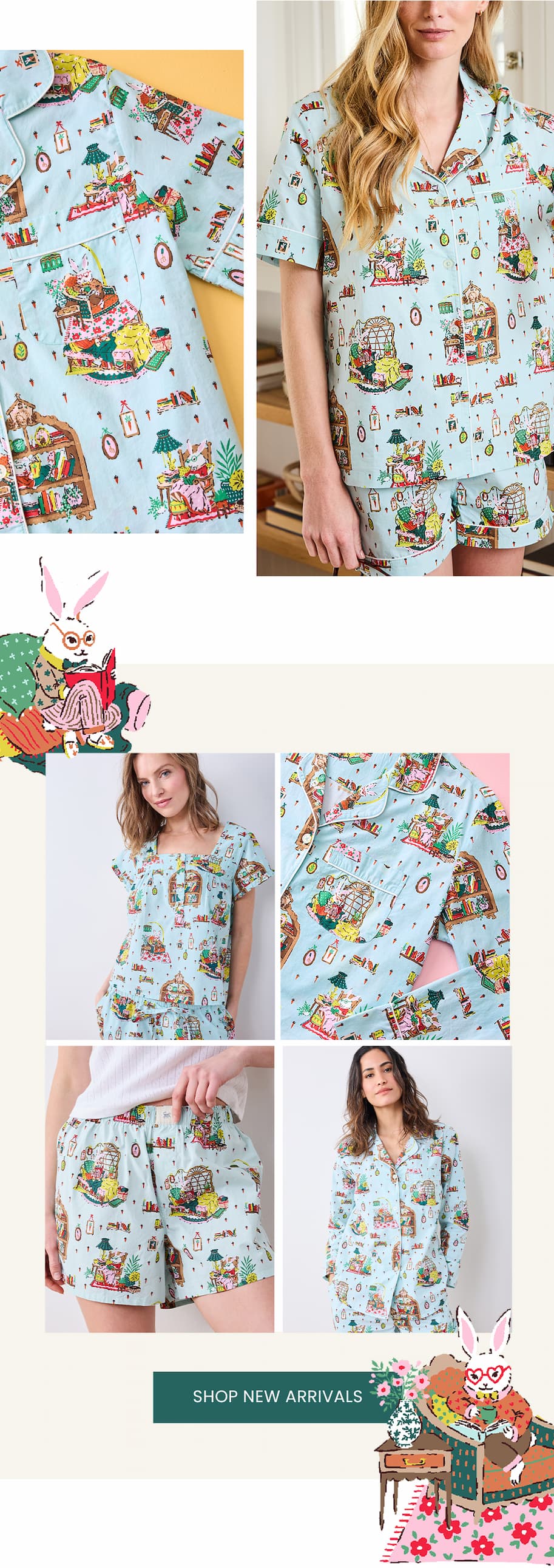 Shop new Spring PJs in Reading Nook