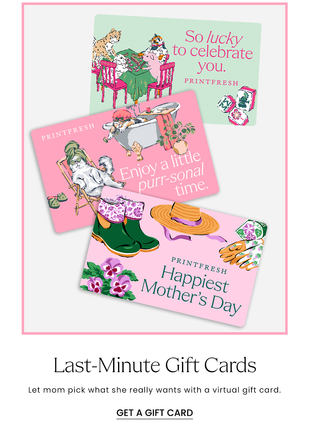 Last minute Printfresh gift cards
