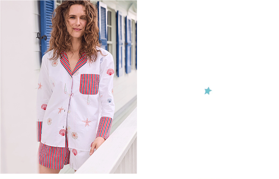 Red, white and blue pajamas for 4th of July