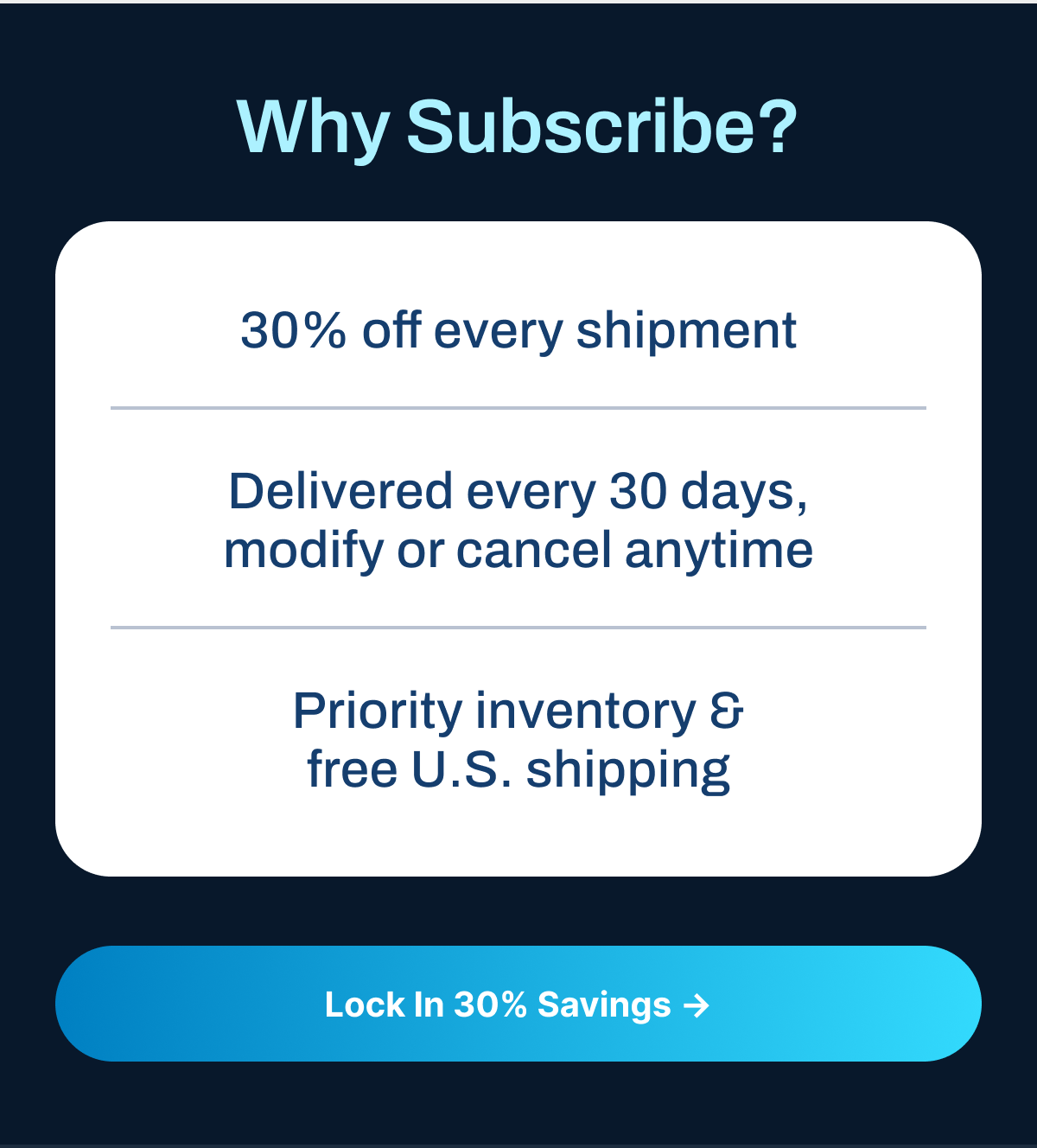 Why Subscribe