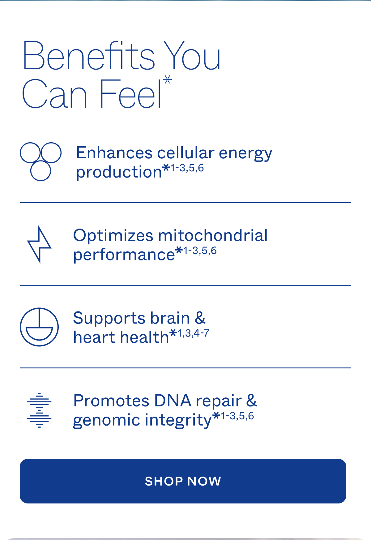 Benefits you can feel