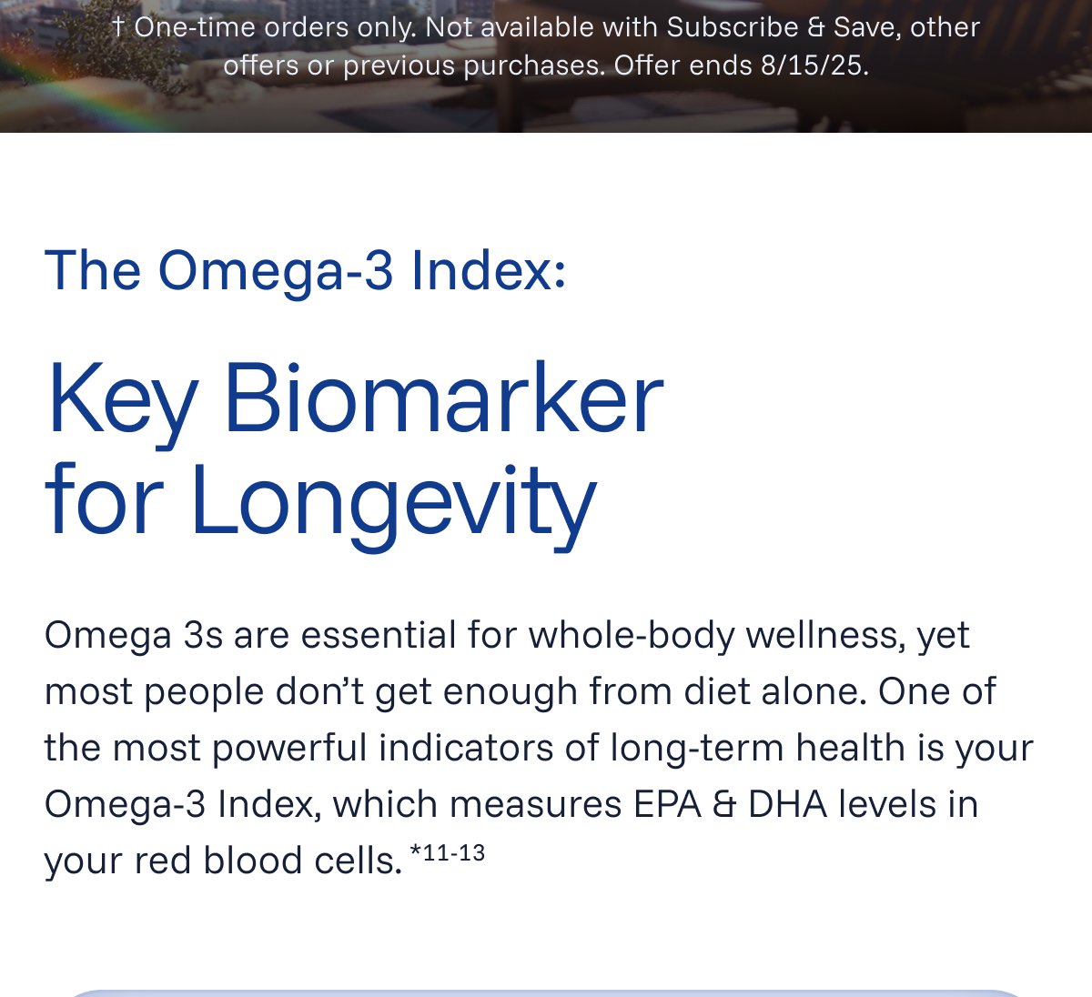 Key Biomarker for Longevity