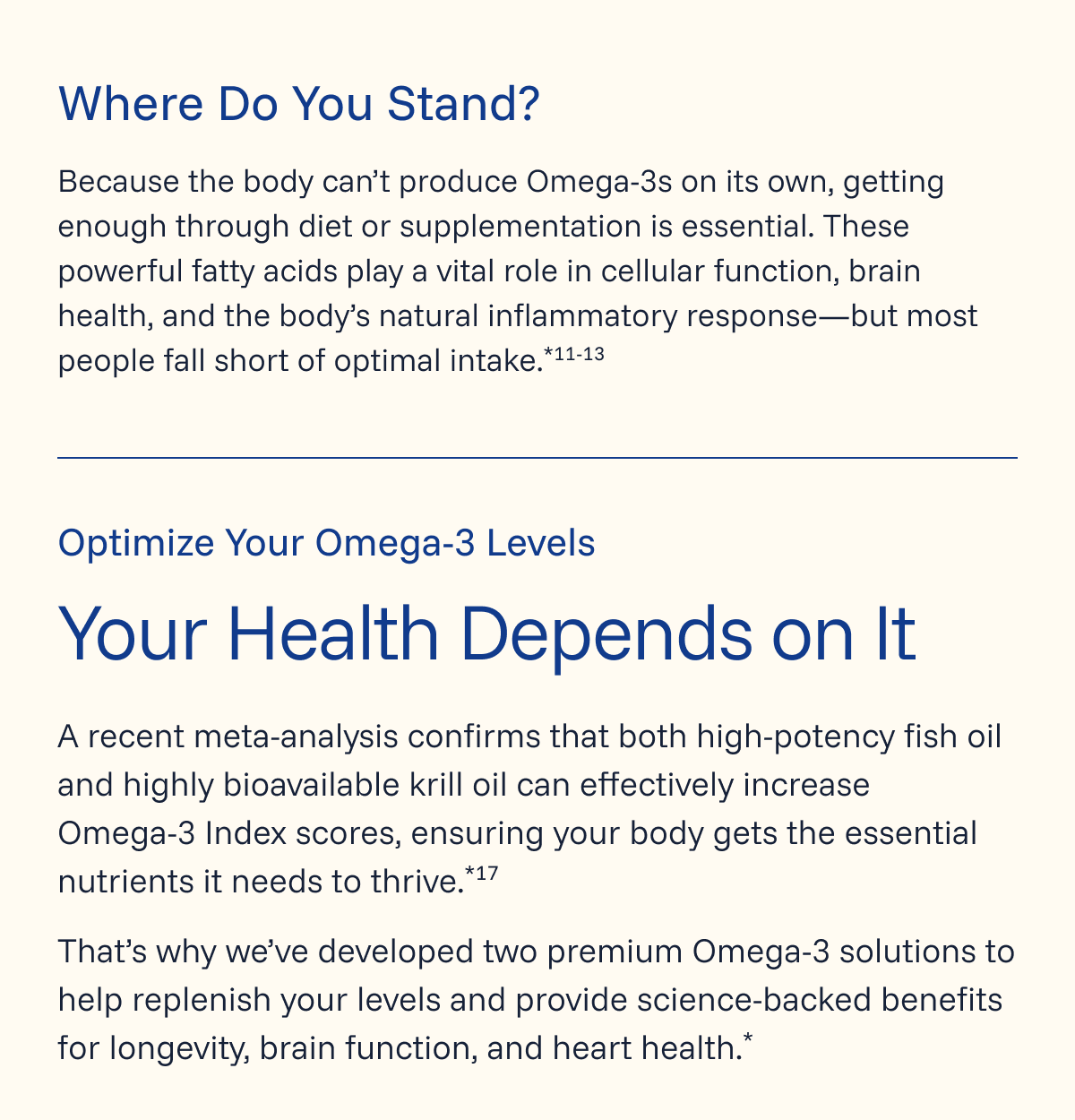 Optimize your omega-3 levels