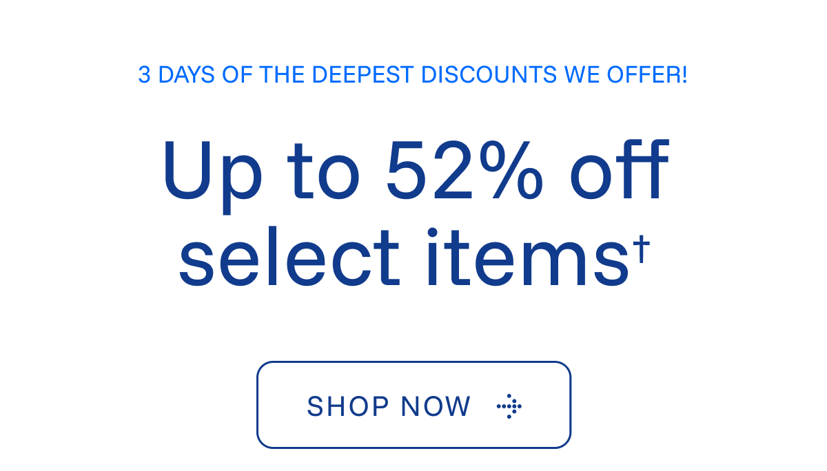 3 Days of Discounts