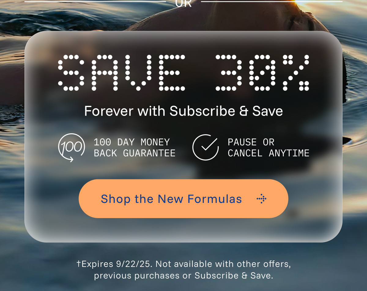 Save 30% forever with subscribe and save