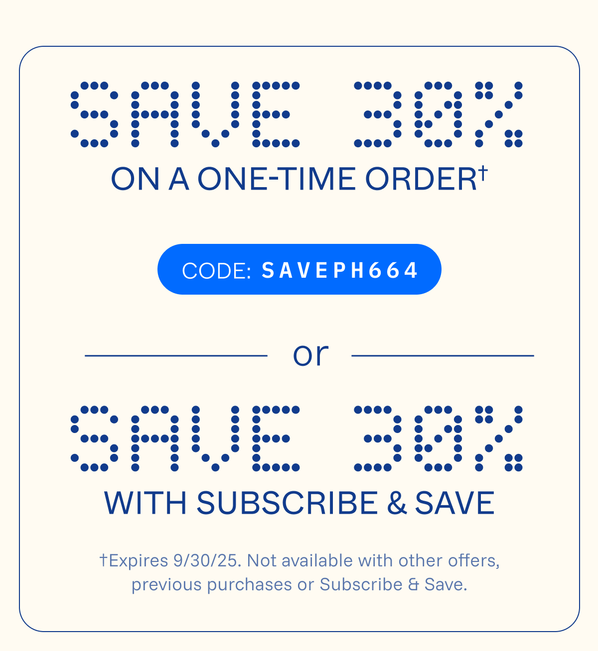 Save 30%
