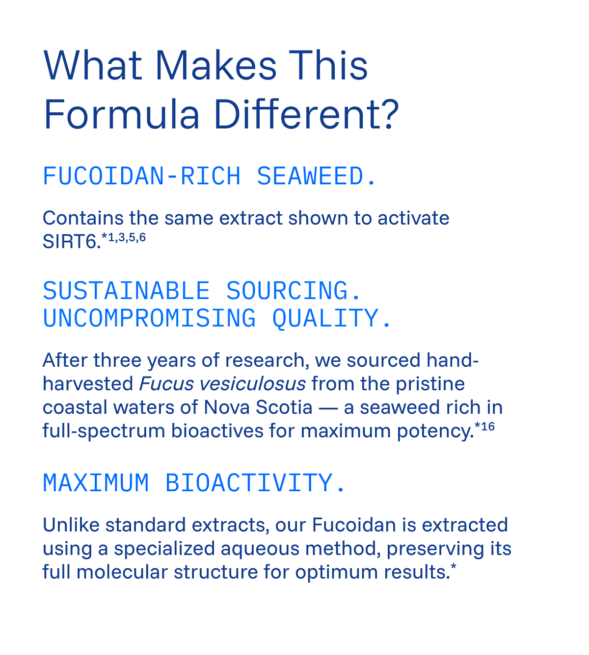 What makes this formula different?
