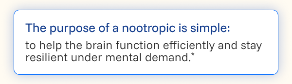 Fast Acting Nootropic
