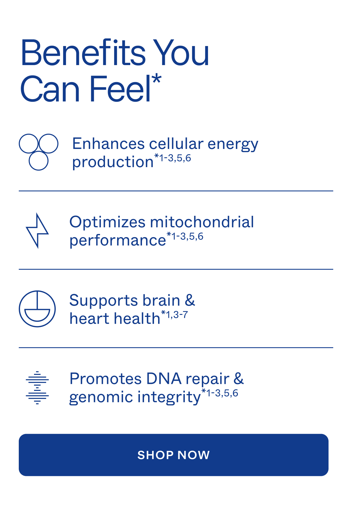 Benefits you can feel