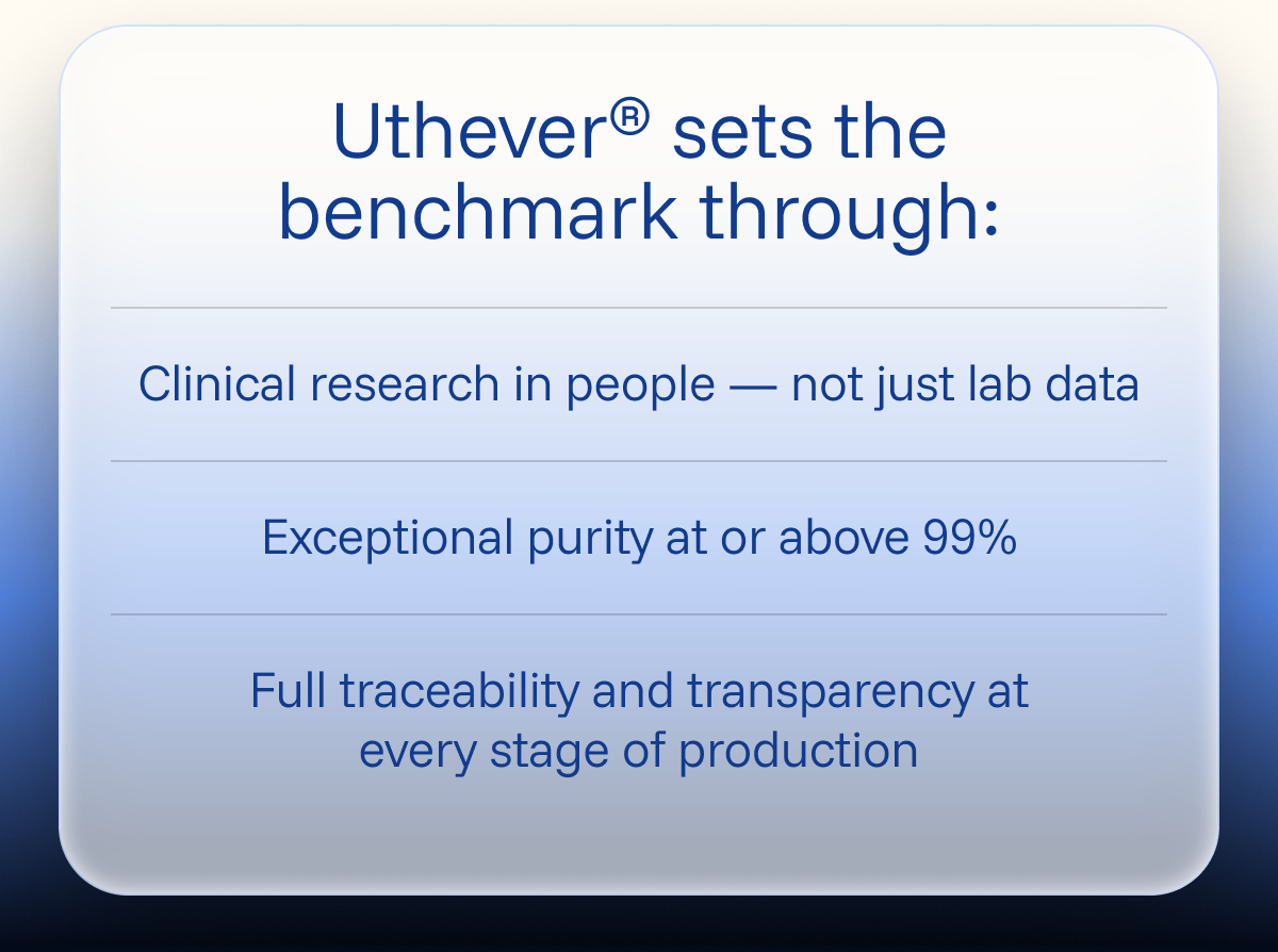 Uthever® sets the benchmark through