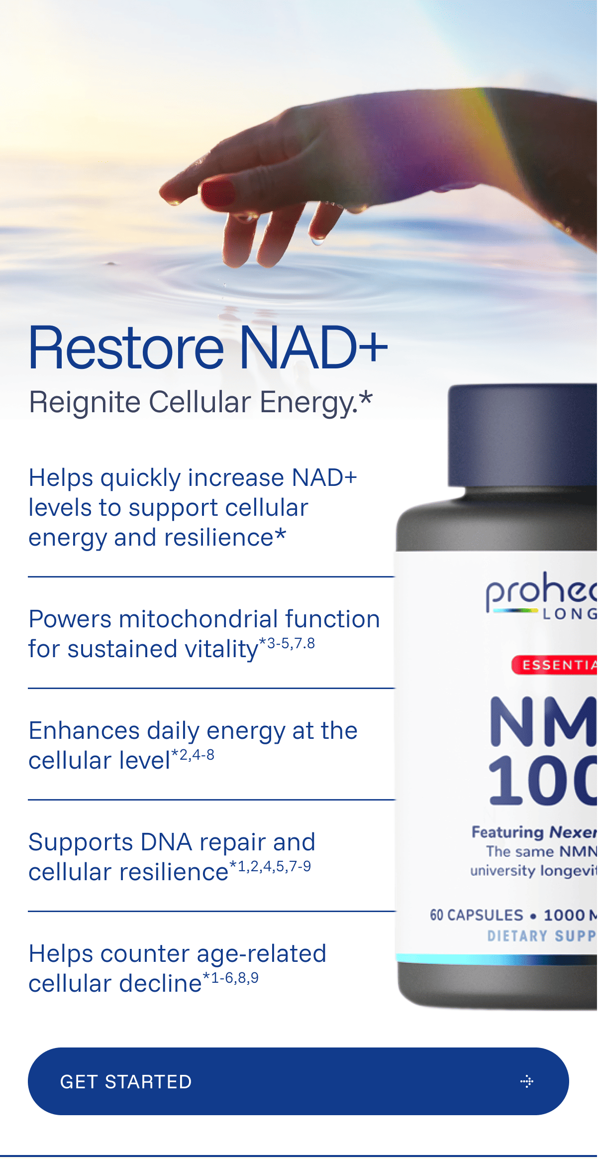 Restore NAD+. Reignite Cellular Energy.* 