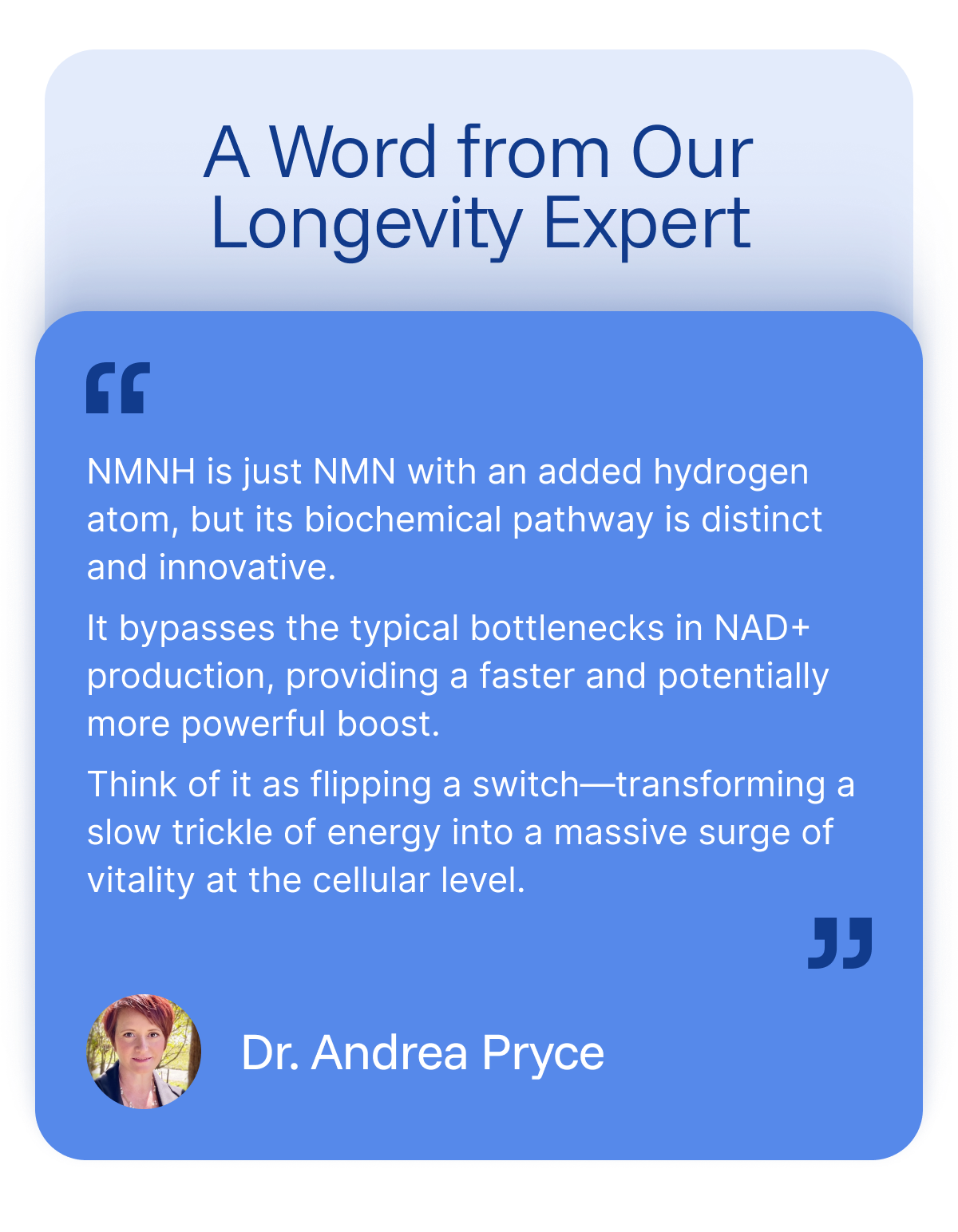 A Word from Our Longevity Expert 
