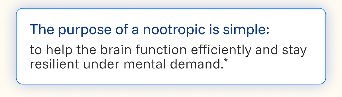 Fast Acting Nootropic