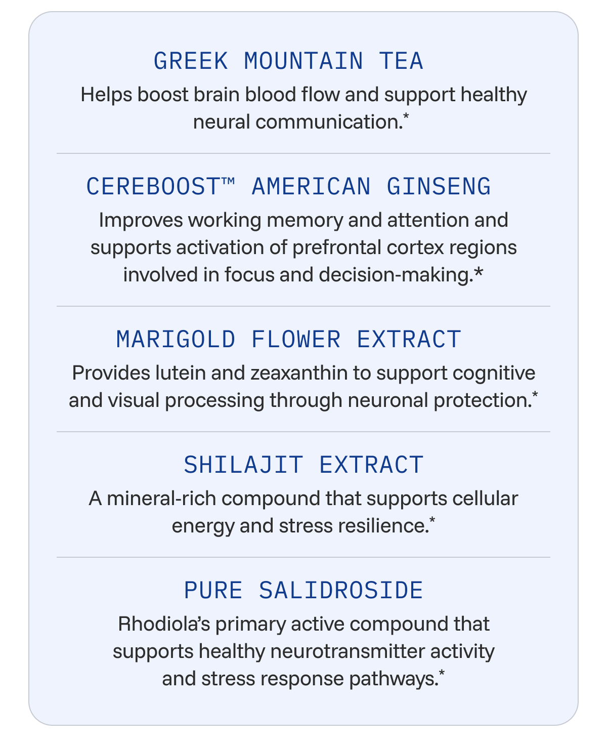 Fast Acting Nootropic