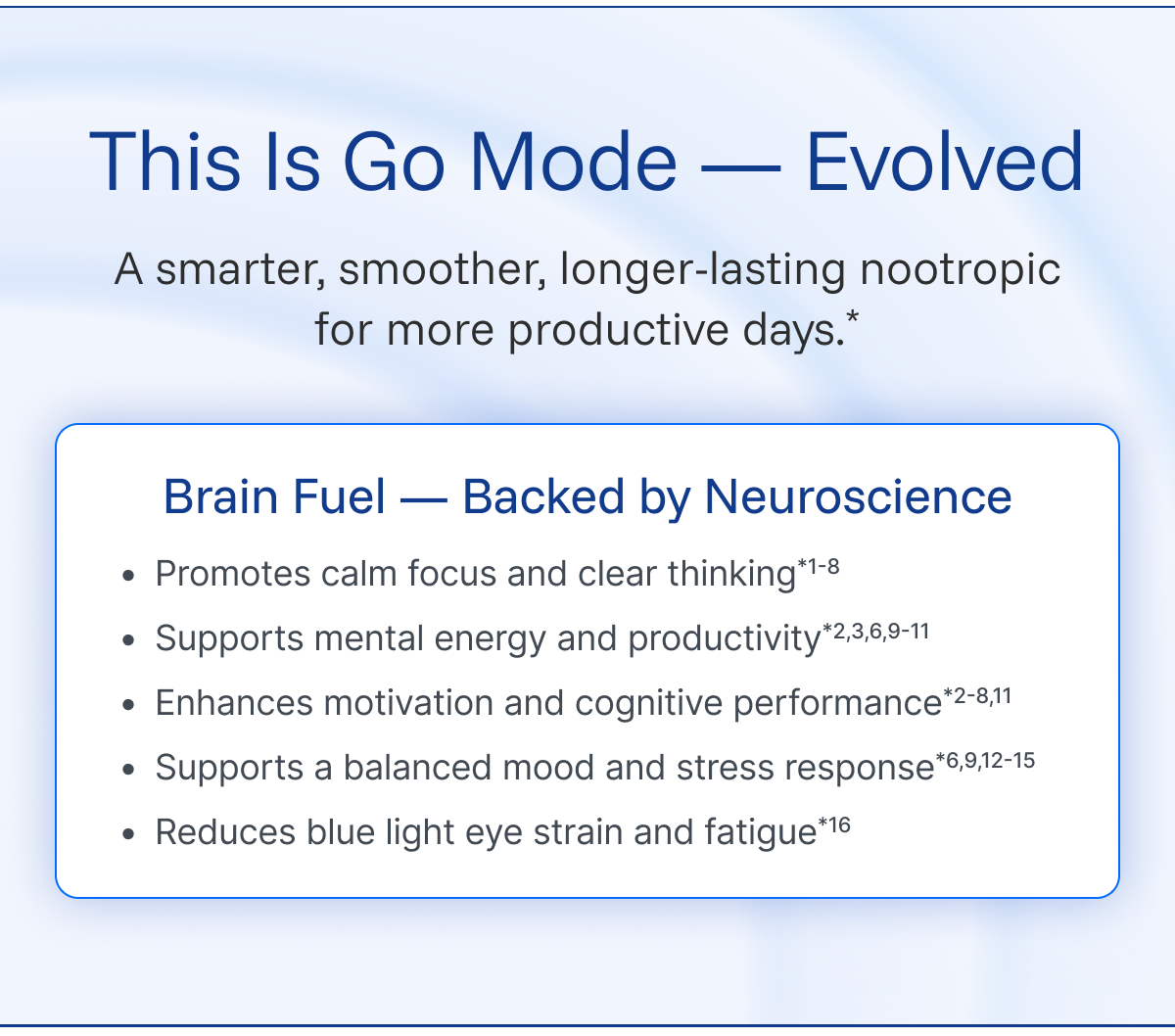 Fast Acting Nootropic