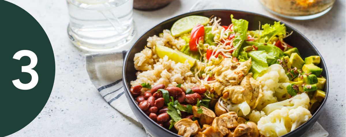 Focus on foods that provide substantial nourishment