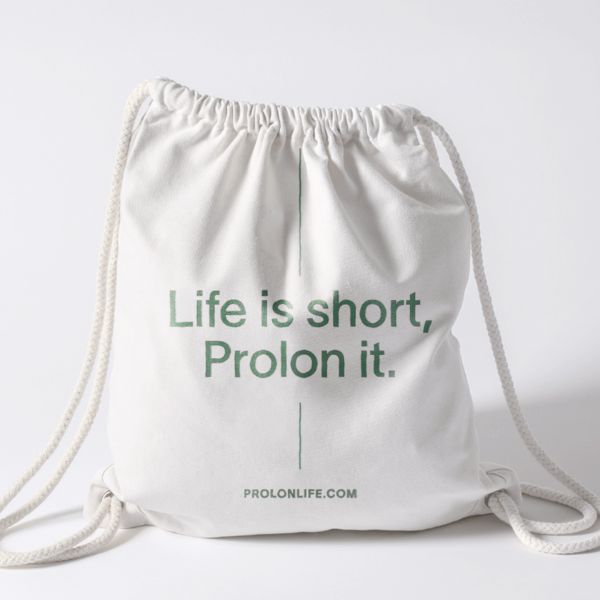 “Life is Short. Prolon it.” tote bag
