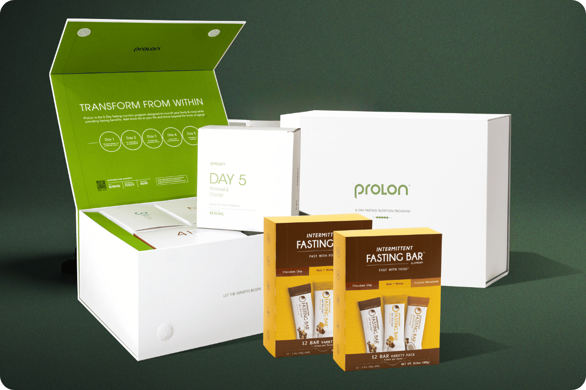 Two Prolon Expanded Variety Kits and two boxes of Fasting Bars